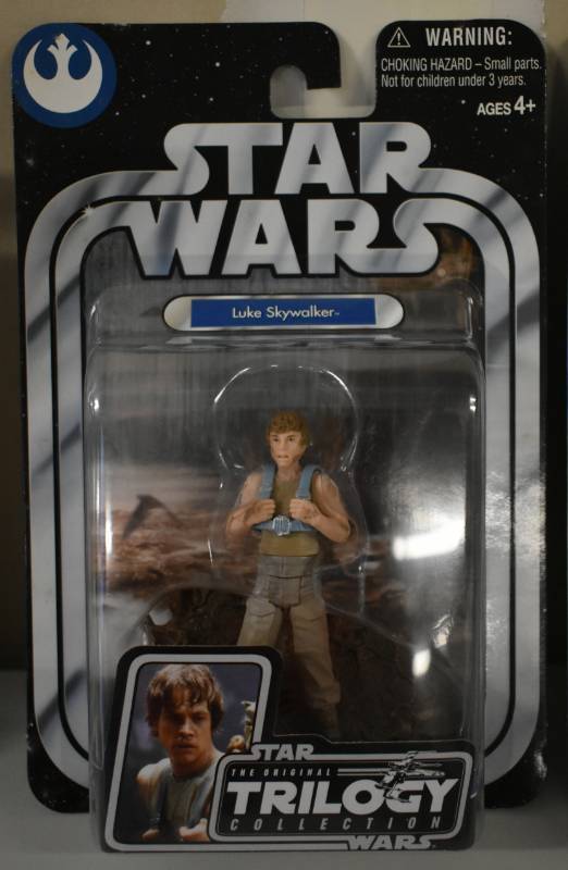 lot 1195 image: New In Package Star Wars Luke Skywalker Trilogy Collection Action Figure