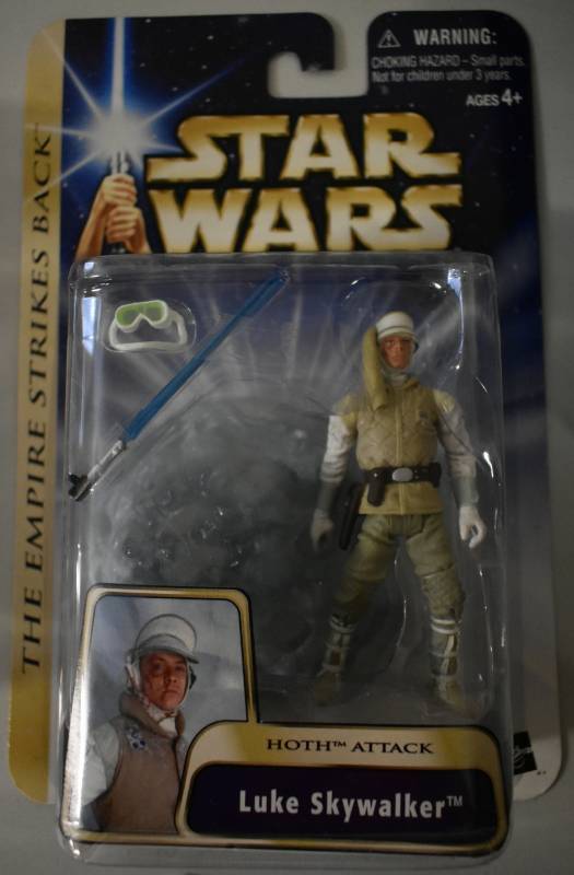 lot 1185 image: New In Package Star Wars Luke Skywalker The Empire Strikes Back Hoth Attack Action Figure