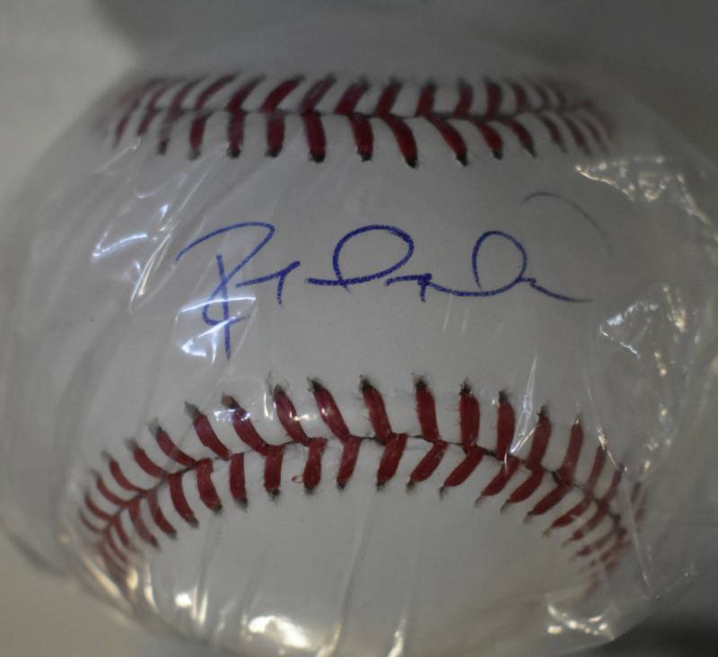 lot 1011 image: Signed Raul Aldelberto Mondesi Official Major League Baseball with James Spence Authentication on Sweet Spot