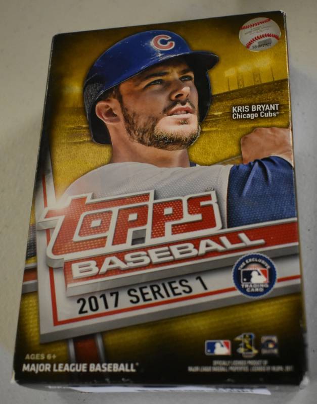 lot 1031 image: Sealed 2017 Topps Series 1 Hanger Pack Including 72 Baseball Cards - New In Package - Possible Aaron Judge Rookie Cards