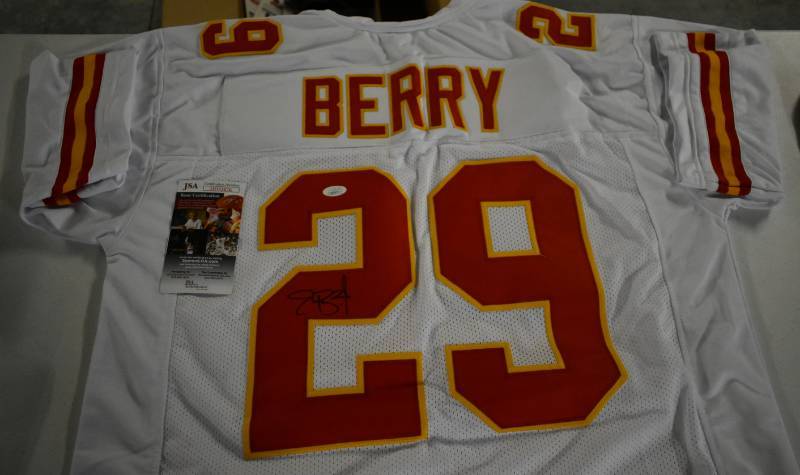 lot 1044 image: Signed Eric Berry Kansas City Chiefs #29 Authentic Jersey With James Spence Authentication (JSA)