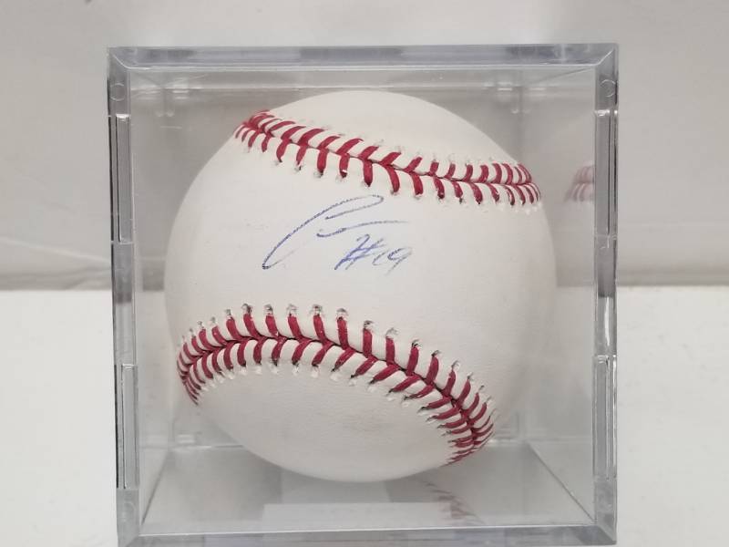 lot 1227 image: Christian Colon Autographed Rawlings Official Major League Baseball w COA