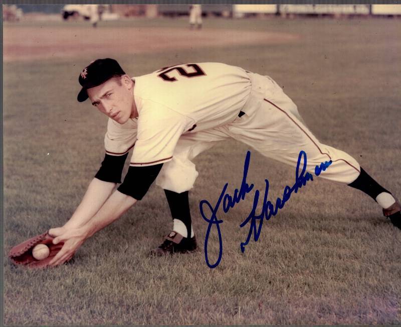 lot 1255 image: Jack Harshman Autographed 8x10 Photo New York Giants w COA