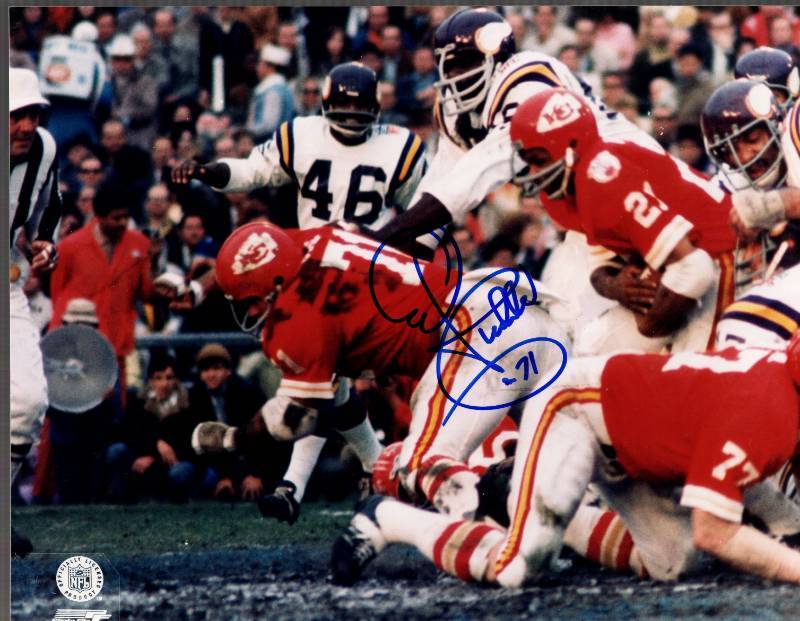 lot 1268 image: Ed Budde Autographed 8x10 Photo Kansas City Chiefs w COA