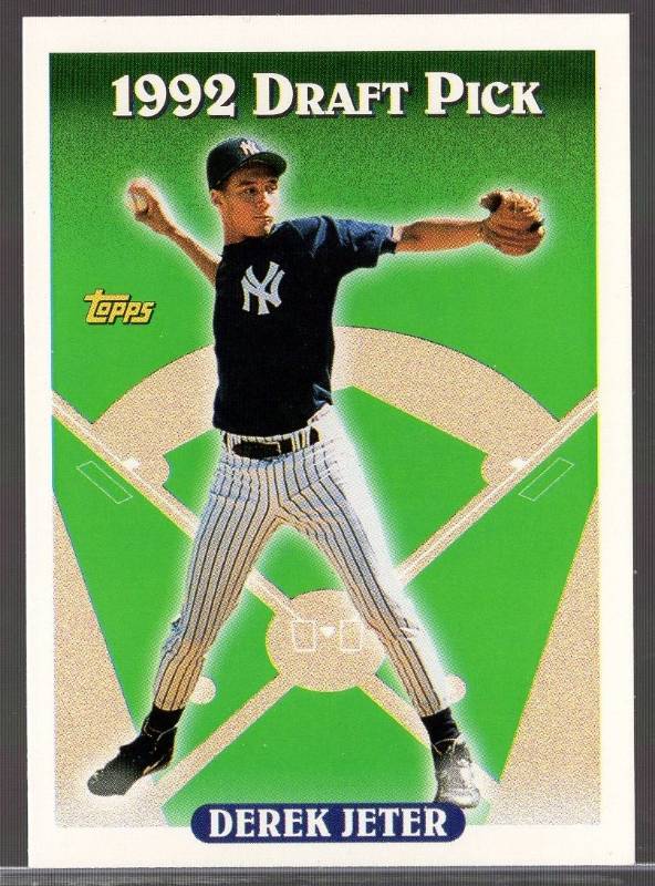 lot 1293 image: 1993 Topps Derek Jeter #98 Rookie Card New York Yankees RC Hot