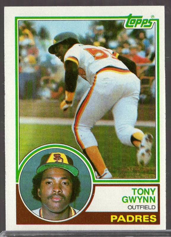 lot 1294 image: 1983 Topps Tony Gwynn #482 Rookie Card San Diego Padres HOFer