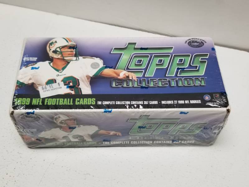 lot 1348 image: 1999 Topps Football Complete 357-Card Complete Factory Sealed Set Series 1 & 2