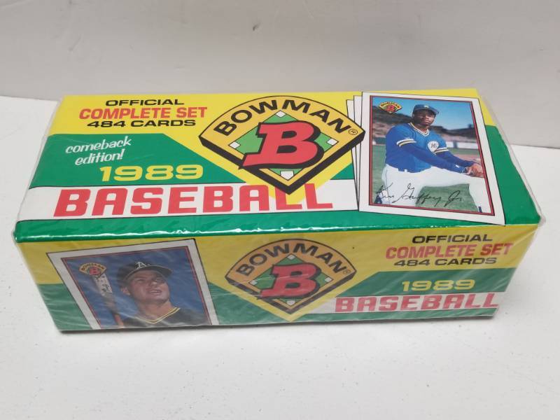 lot 1343 image: 1989 Bowman Baseball Complete Factory Sealed 484 Card Set w Ken Griffey Jr. Rookie