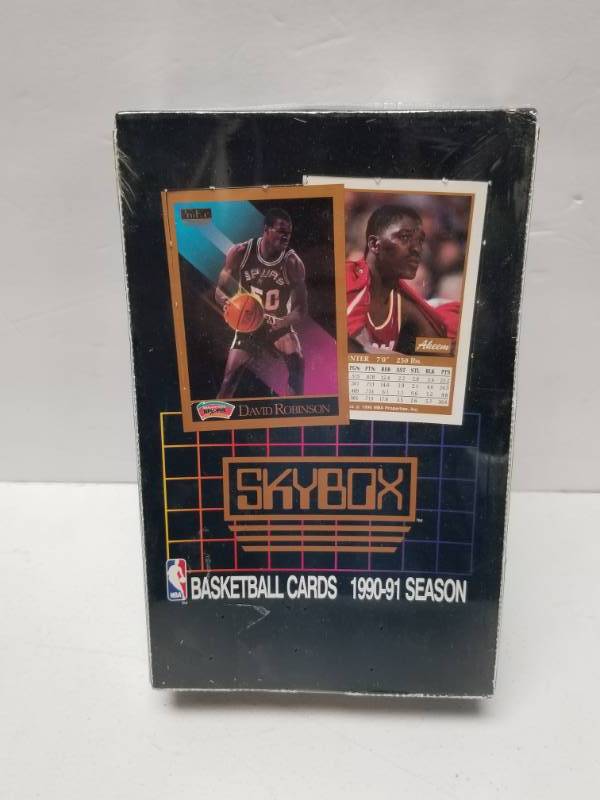 lot 1325 image: 1990 Skybox Series 1 Unopened Wax Pack Box 36 Total Packs Michael Jordan