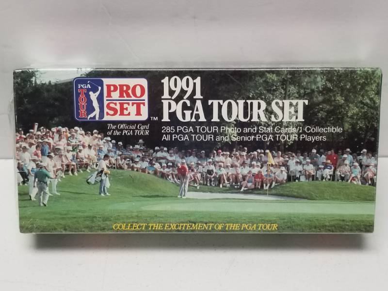 lot 1322 image: 1991 Pro Set PGA Tour Golf Complete 285 Card Factory Sealed Set
