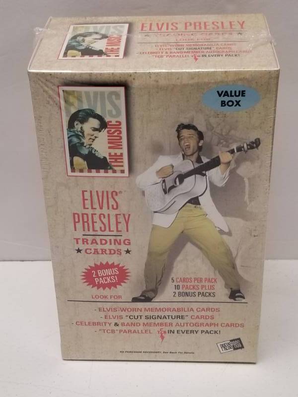 lot 1320 image: 2006 Press Pass Elvis Presley Music Unopened Blaster Box w10 Packs