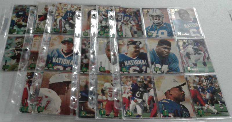 lot 1060 image: Complete 1995 Stadium Club Members Only Football Trading Card Set - 50 Football Cards