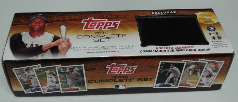lot 1074 image: Complete 2012 Topps Baseball Card Set #1-660 In New Roberto Clemente Box - Only 660 Cards - No Bonus Cards from Box