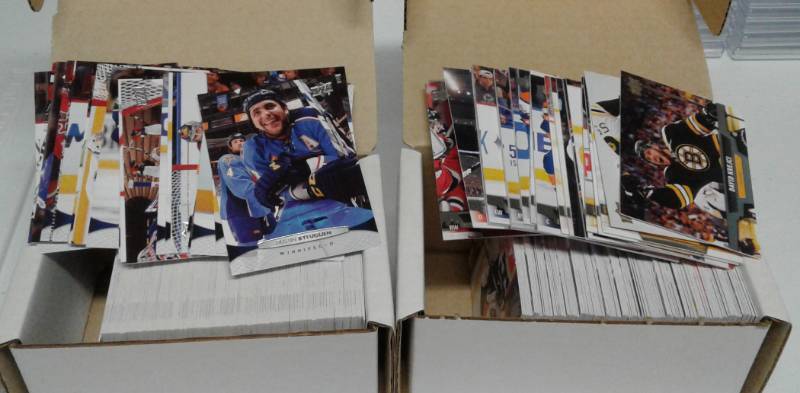 lot 1078 image: Complete 2011-12 & 2013-14 Upper Deck Hockey Complete Series 1 Sets #1-200 - 400 Cards Total