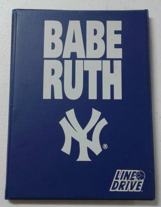 lot 1088 image: Complete 20 Card Babe Ruth Trading Card Set - Line Drive in Binder with Babe Ruth Insert