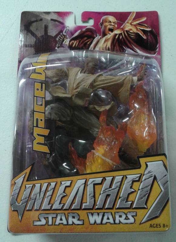 lot 1175 image: New In Package Mace Windu Star Wars Unleashed Action Figure