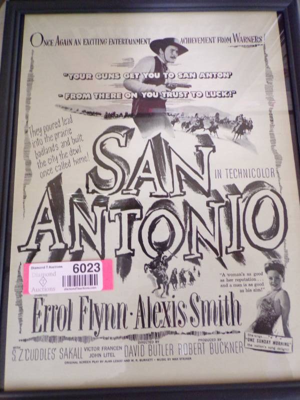 lot 6023 image: FRAMED MOVIE AD