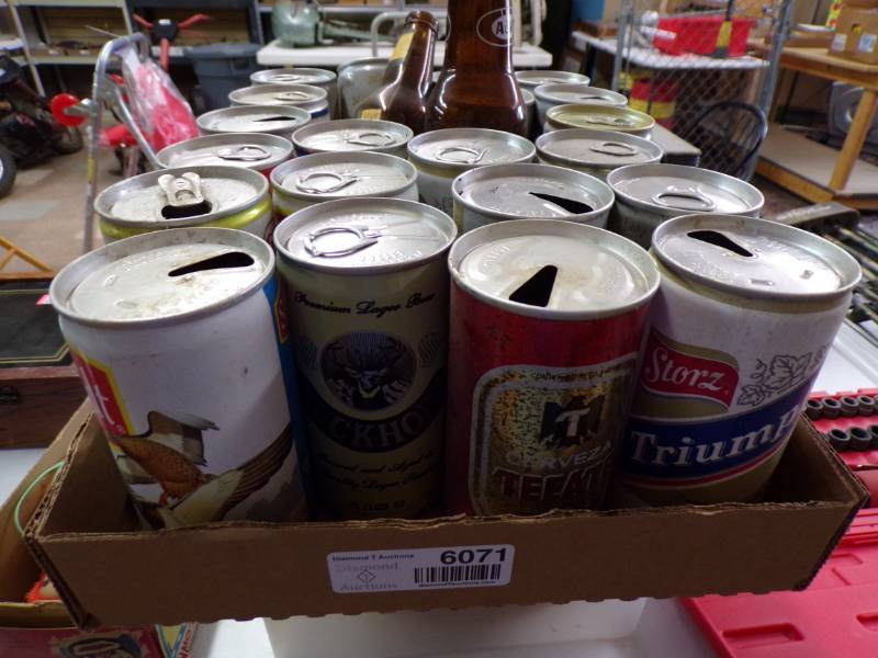 lot 6071 image: COLLECTIBLE BEER CAN LOT