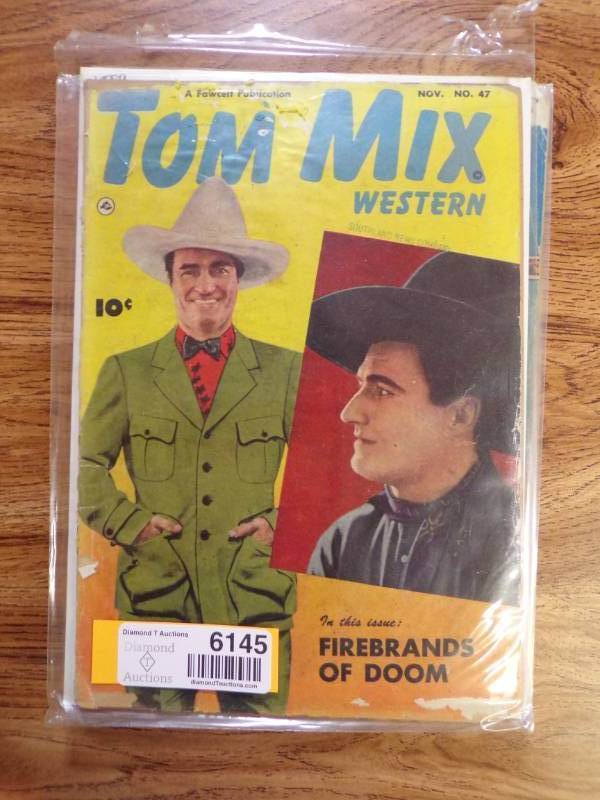 lot 6145 image: TOM MIX AND RED RYDER COMICS