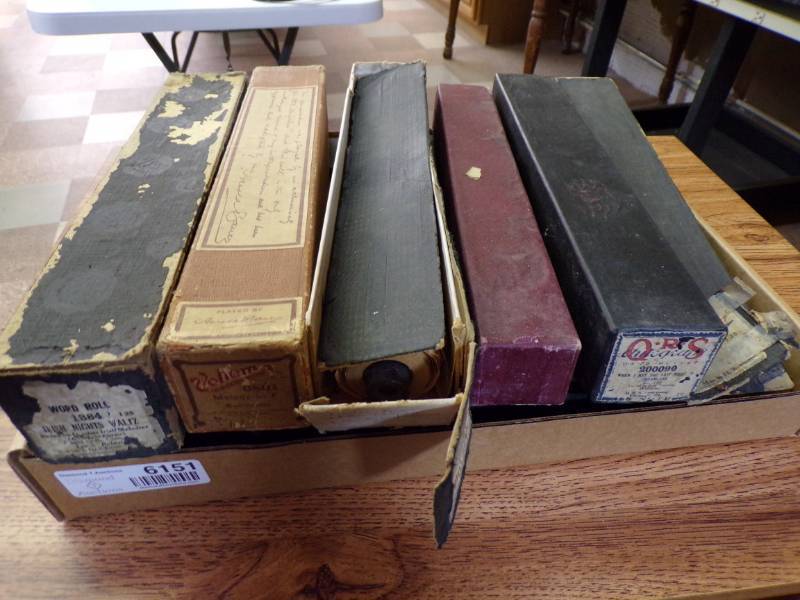 lot 6151 image: PLAYER PIANO ROLLS