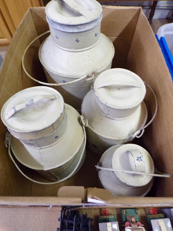 lot 6168 image: MILK CAN CANISTER SET