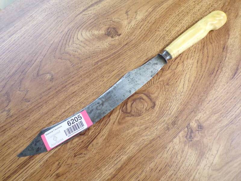 lot 6205 image: VINTAGE J. RUSSEL KNIFE W  IVORY() HANDLE
