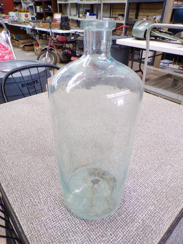 lot 6217 image: LARGE GLASS BOTTLE