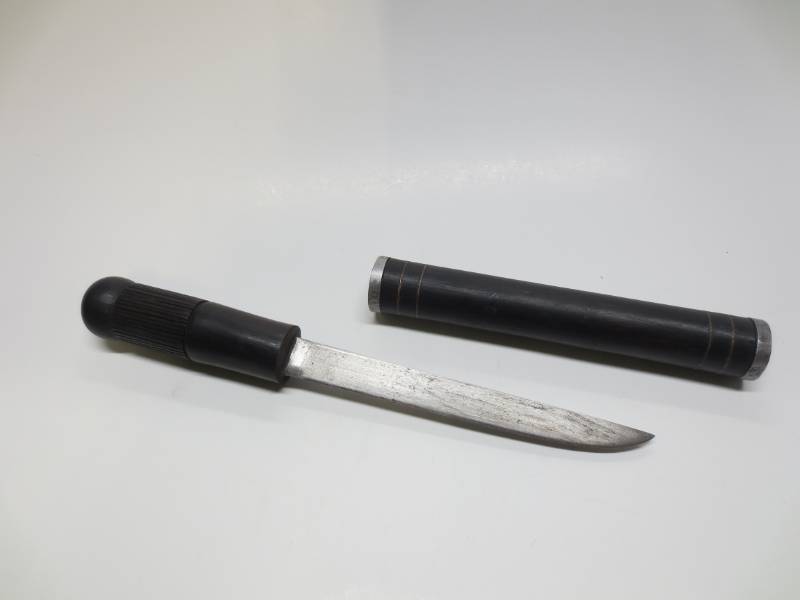 lot 1101 image: Knife with Wooden Handle