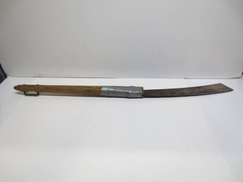 lot 1221 image: Sword with wooden handle