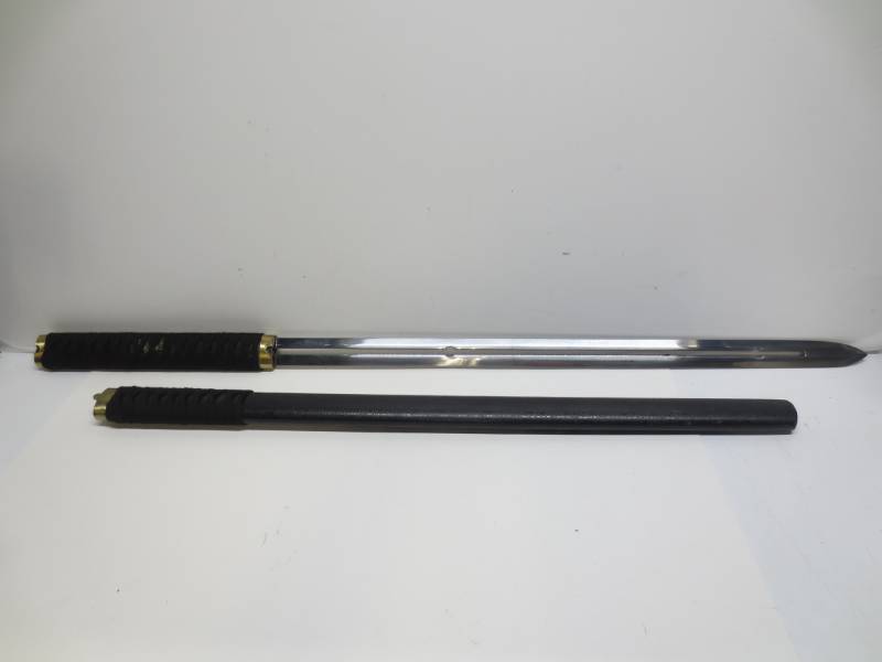 lot 1230 image: Decorative Stainless Steel slide-able Sword