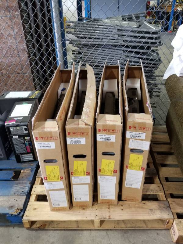 lot 4186 image: (4) 42in Class LED Qubica AMF Monitors