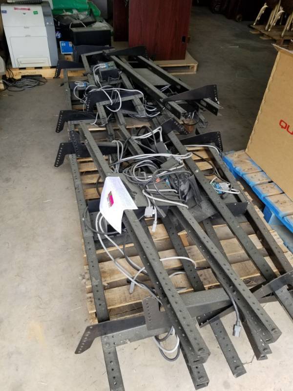 lot 4193 image: 10 Monitor Brackets For Bowling System