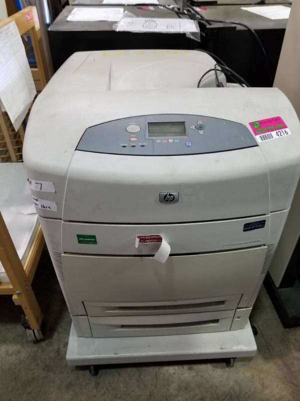 lot 4216 image: HP Color LaserJet 5550 dtn