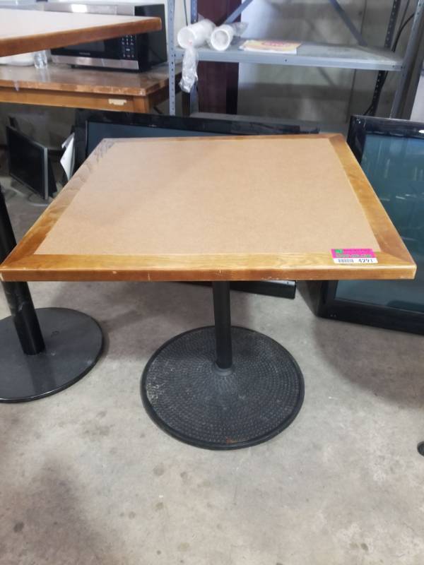 lot 4293 image: Square Restaurant Table