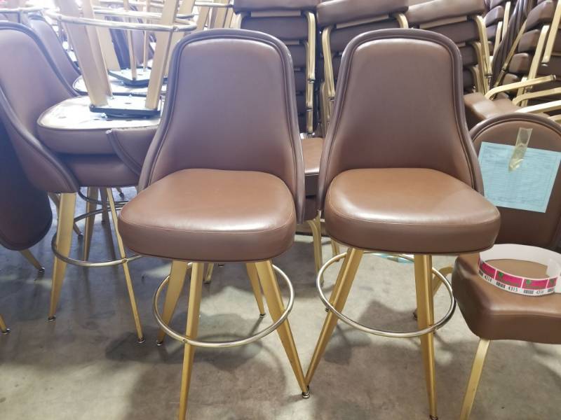 lot 4330 image: High Top Restaurant Chairs (2)