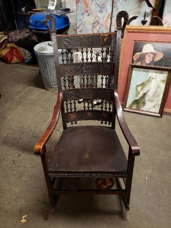 lot 10352 image: Another Antique Rocking Chair