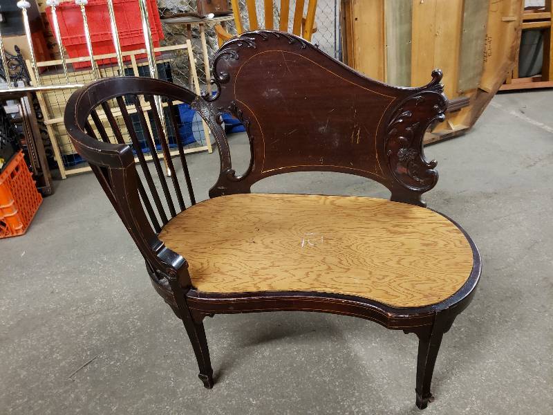 lot 10365 image: Awesome Antique TelephoneSitting Chair