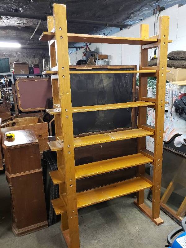 lot 10370 image: Solid Wood Bookshelf
