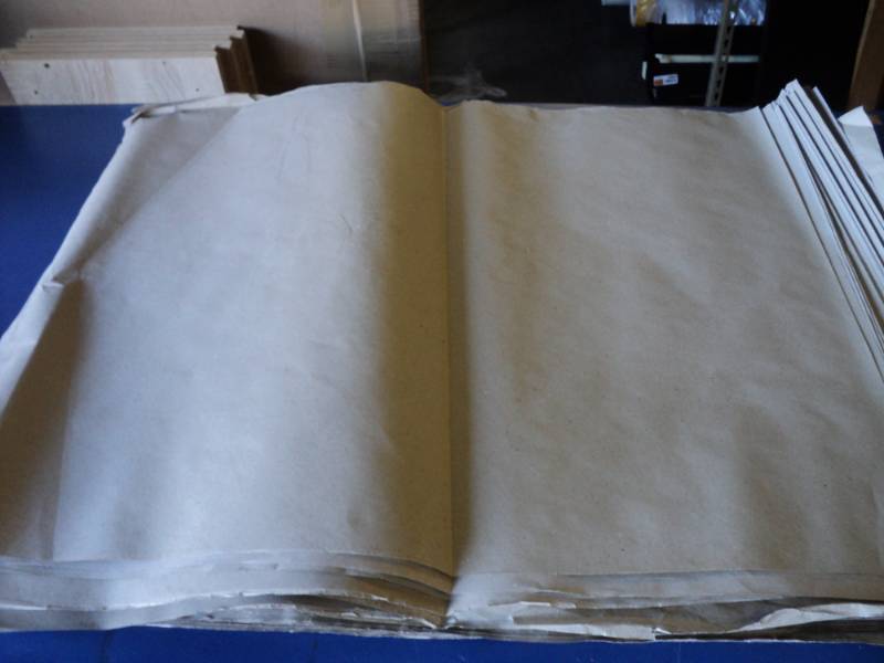 lot 5119 image: (1) bundle newsprint style paper, great for packing material or wrapping breakables, over (100) sheets, 25 x 30