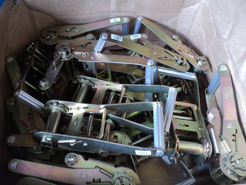 lot 7765 image: (20) ct lot Kinedyn ratchet strap buckle, PN803, 2 wide x  9 long closed, straps not included