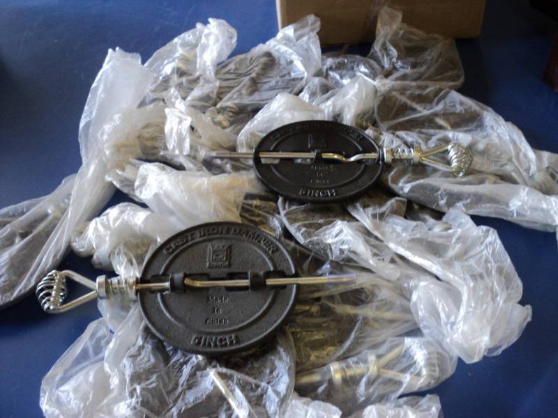 lot 7787 image: (17) ct. lot Imperial brand Cast Iron Damper 5 diameter