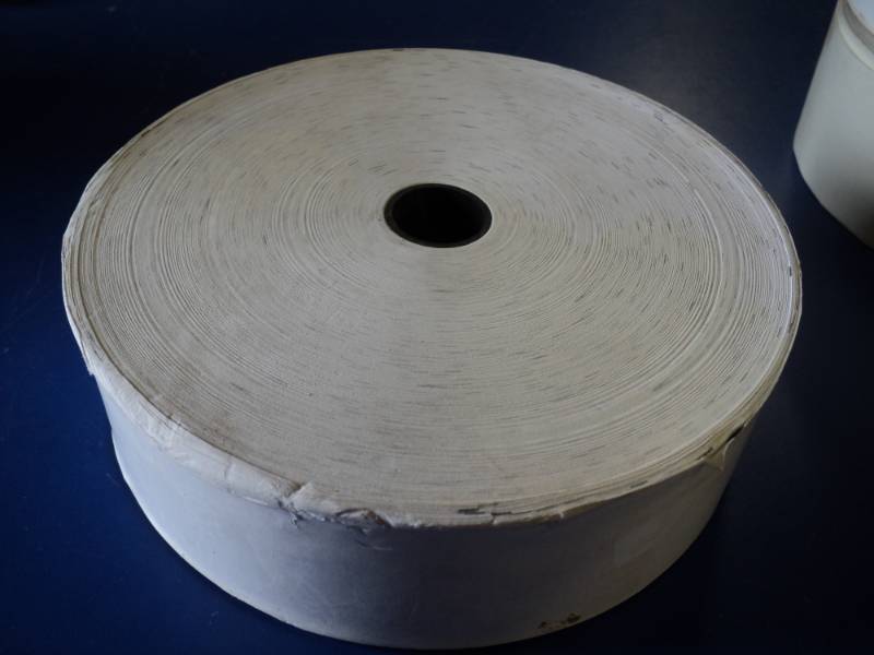lot 7804 image: (3) ct. mixed lot (1) roll register tape (thermal) 2-14 x 8 diameter w 1 core, (2) rolls thermal labels, 2-38 x 2-38, roll is 2-58 wide x 7 diameter w 2-78 core MO049595 #14