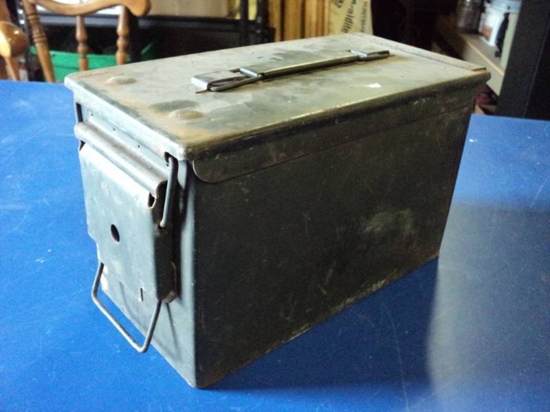 lot 7819 image: (1) metal Ammunition Canister 6 x 12 7