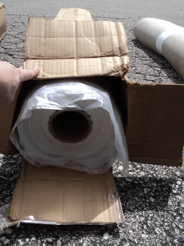 lot 7852 image: (1) roll Clear Poly Bags, 52.5 x 35 x 69, .00075 mil., 200 per roll