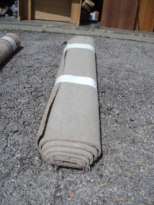 lot 7854 image: Carpet Remnant Tan, 57 x approx 60