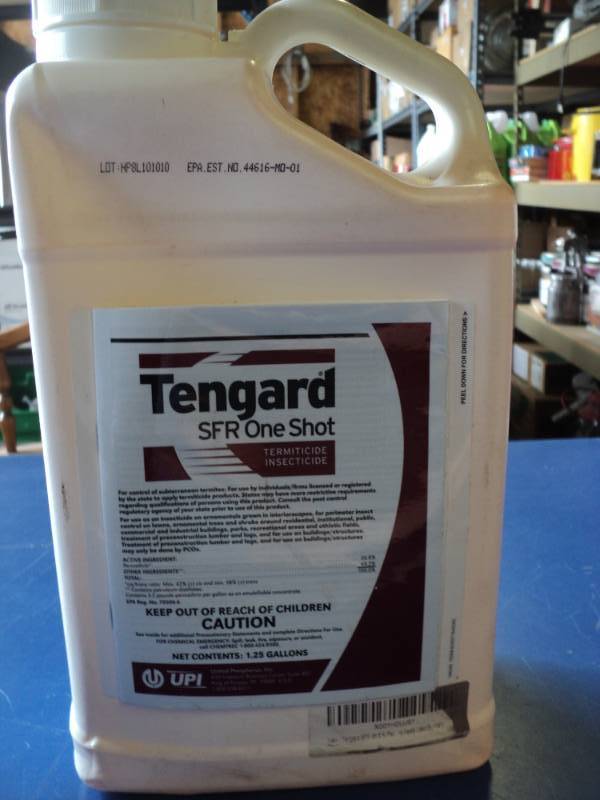 lot 7867 image: (1) 1.25 gallon bottle Tengard SFR One Shot Termiticide Insecticide