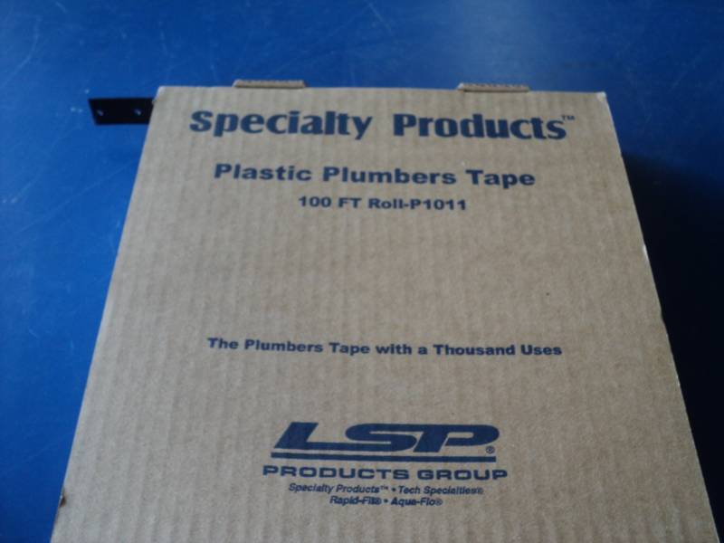 lot 7895 image: (1) roll specialty products plastic plumbers tape, 100 ft. roll P1011