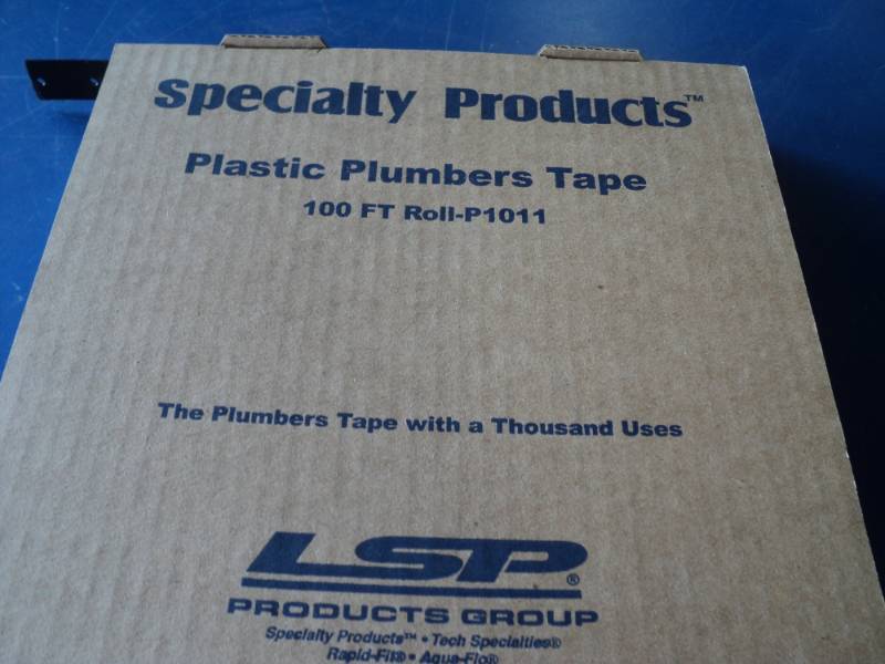 lot 7896 image: (1) roll specialty products plastic plumbers tape, 100 ft. roll P1011