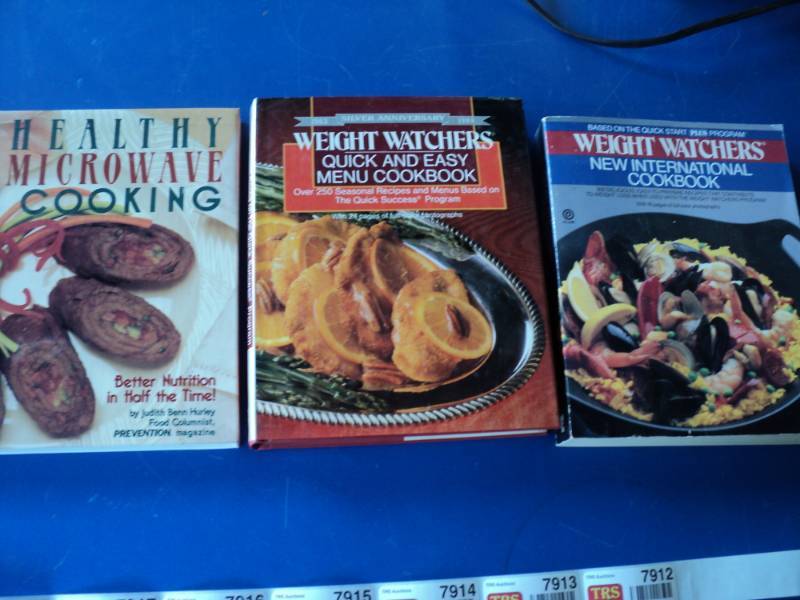 lot 7912 image: (3) ct lot Cookbooks Mixed titles