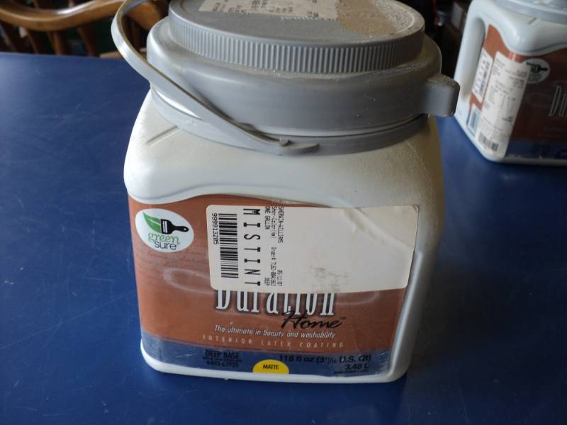 lot 7921 image: (1) 118 fl. oz. Sherwin Williams Duration Home Interior Latex Satin Pre-mix brown